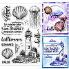 Custom Summer Theme PVC Plastic Clear Stamps DIY-WH0631-0067-1