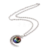 Rainbow Pride Necklace NJEW-F291-01E-2
