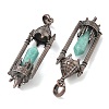 Natural Amazonite Faceted Pointed Bullet Shaped Big Pendants G-P613-01R-02-2