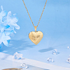 304 Stainless Steel Heart Locket Pendant Necklaces for Photo NJEW-WH0020-97E-4