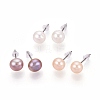 Natural Pearl Stud Earrings PEAR-N020-11A-01-3