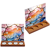 Wood Candle Holder AJEW-WH0455-384-1