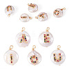 5Pcs 5 Styles Natural Cultured Freshwater Pearl Pendants PEAR-TA0001-30-1