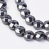 Non-magnetic Synthetic Hematite Beads Strands G-F396-11-6mm-1