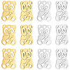 Unicraftale 12pcs 2 Colors 201 Stainless Steel Pendants STAS-UN0036-56-1