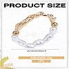 1Pc Resin Imitation Pearl Finger Rings RJEW-LP0002-17-2