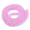 Baking Paint Imitation Jade Glass Round Bead Strands DGLA-Q021-8mm-57A-2