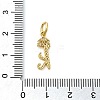 Brass Micro Pave Cubic Zirconia Pendants KK-M273-01G-K-3