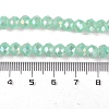 Baking Electroplate Glass Beads Strands DGLA-A039-J8mm-B07-4