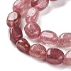 Natural Strawberry Quartz Beads Strands G-G146-A15-01-4