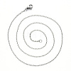 Non-Tarnish 304 Stainless Steel Cable Chain Necklace NJEW-S420-008C-P-2