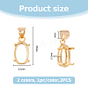 2Pcs 2 Colors Brass Rhinestone Claw Settings KK-HS0001-19-2