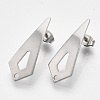 Non-Tarnish 201 Stainless Steel Stud Earring Findings STAS-S079-54B-2