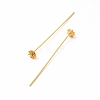 Brass Flower Head Pins KK-A178-09G-3