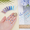 240Pcs 12 Colors 2-Hole Baking Paint Glass Seed Beads SEED-ME0001-10A-3