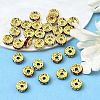 Brass Rhinestone Spacer Beads RB-A014-Z8mm-G-2