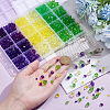 1350Pcs 12 Styles Transparent Acrylic Beads TACR-SP0001-41-3