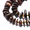 Natural Dyed & Heated Red Tiger Eye Beads Strands G-E569-J06-3