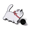 Cute Fat Cat Alloy Enamel Pins JEWB-C036-02EB-03-3