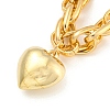 Heart Pendant Necklace NJEW-K261-03G-2