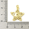 Rack Plating Brass Pave Cubic Zirconia Pendants KK-U029-25G-3