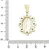 Religion Brass Pave Cubic Zirconia Pendants CU-CBA83A6-01B-G02-3