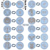 12Pcs 12 Styles Food Grade Silicone Focal Beads SIL-SZ0002-16-1