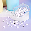 Yilisi 500Pcs Acrylic Horizontal Hole Letter Beads OACR-YS0001-03I-4