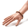 Natural Picture Jasper Beaded Stretch Bracelet for Women or Men BJEW-JB07732-02-3