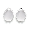 304 Stainless Steel Cabochon Settings STAS-P249-13B-S-1