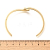 Ion Plating(IP) 304 Stainless Steel Cuff Bangles BJEW-G611-01G-5