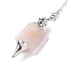 Natural Rose Quartz Dowsing Pendulum Big Pendants G-A207-02P-07-3