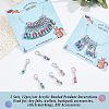 12Pcs Acrylic Beaded Pendant Decorations HJEW-PH01527-4