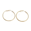 Ring 304 Stainless Steel Hoop Earrings for Women Men EJEW-B049-02E-G-1