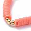 Handmade Polymer Clay Heishi Beads Stretch Bracelets BJEW-JB05621-03-3