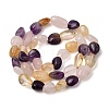 Natural Amethyst & Heated Citrine & Rose Quartz Beads Strands GG-CBA76A0-01-3