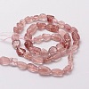 Natural Strawberry Quartz Chip Bead Strands G-M298-18-2