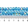 AB Color Plated Transparent Electroplate Beads Strands X-EGLA-H104-06H-4