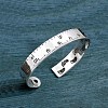 Creativity Women's Brass Cuff Bangles BJEW-BB59649-A-2
