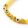 Polymer Clay Heishi Beads Stretch Bracelets BJEW-JB05905-03-2