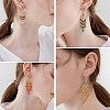 9Pairs 9 Style Horse Eye & Ring & Coin Chandelier Earrings EJEW-SW00010-5