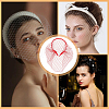 BENECREAT 2Pcs Polyester Mesh Veil Hair Bands MRMJ-BC0003-49-6