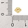 Rack Plating Brass Micro Pave Clear Cubic Zirconia Cabochons KK-F874-02G-01-3