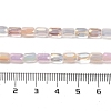 Electroplate Glass Beads Strands EGLA-D030-08I-4