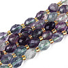 Natural Colorful Fluorite Beads Strands G-N342-53-8x6-11-2