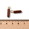 Natural Red Jasper Pendants STAS-C120-01G-10-3