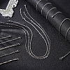 Olycraft 10Pcs 10 Style 304 Stainless Steel Curb & Rope & Box & Wheat & Bar Link Chain Necklaces Set MAK-OC0001-009-5