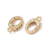 SHEGRACE Brass Micro Pave Clear Cubic Zirconia Spring Gate Rings XGRQ58425-760G-2