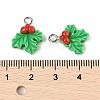 Christmas Theme Opaque Resin Pendants RESI-S08-01M-3