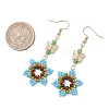 Glass Seed & Glass Beaded Dangle Earrings EJEW-MZ00691-5
